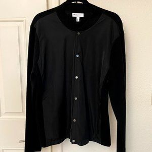 NWOT Calibrate Black Button Front Bomber Jacket (Size M)